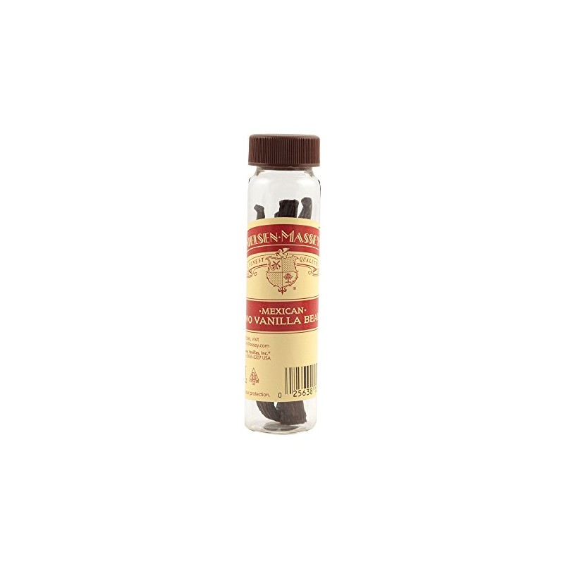 Nielsen-Massey Mexican Vanilla Beans for Baking and Cooking, 2-Bean Vial