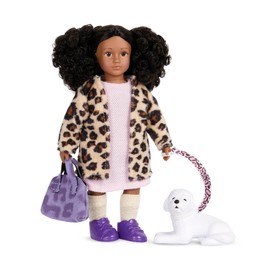Lori – Mini Doll & Toy Dog – 6-Inch Doll & Bichon Frise Pup – Play Set with Outfit, Animal & Accessories – Playset for Kids – 3+ Years– Ariah & Winston