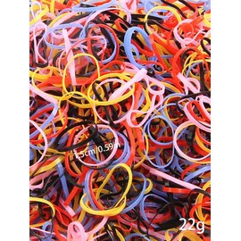 Colorful Mini Hair Ties Set with Storage Bag, High Elasticity Cute Scrunchies for All Seasons, Boho Hairstyles Hair Accessories for Women:_White__1 pack