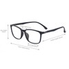 ALWAYSUV Fashion Classic Vintage TR90 Frame Glasses Full Format Clear