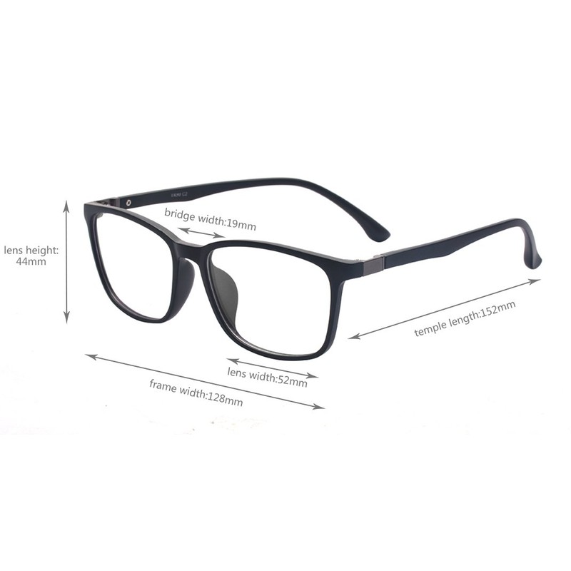 ALWAYSUV Fashion Classic Vintage TR90 Frame Glasses Full Format Clear