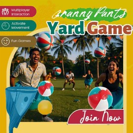 Xiangqianzou Outdoor Spiele für Kinder, Granny Pants Spiel, Kindergeburtstag Partyspiele für Kinder Erwachsene, Granny Pants Yard Game Wurfspiel, Team Staffel Familientreffen Party Feldparty Spielset