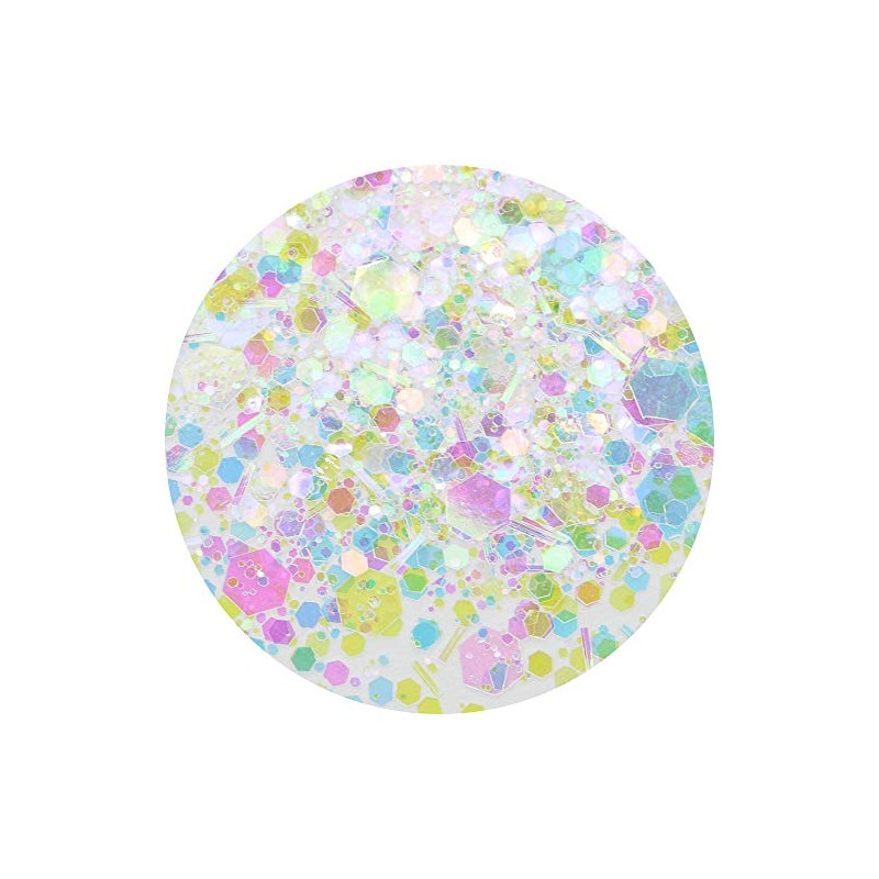 MATIERE MIX Glitter Hologram Pastel White