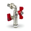 Wärmer System Outside Garden Tap Butterfly Handle with Sealing PTFE,