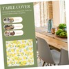 Abaodam Outdoor Tablecloth Lemon Print Summer Rectangle Easy Wash Stylish