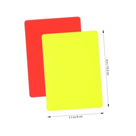 WHAMVOX Complete Soccer Referee Kit 14pc Red Yellow Match Cards Sturdy PVC Construction for Sports Games