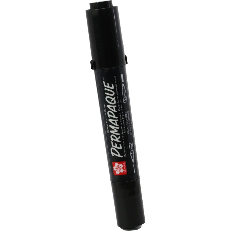 SAKURA PERMAPAQUE MARKER DUAL BLACK POINT