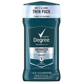 Degree Men Antiperspirant Deodorant 48-Hour Odor Protection Everest Best Deodorant for Underarm Sweat 2.7 oz, 2 Count