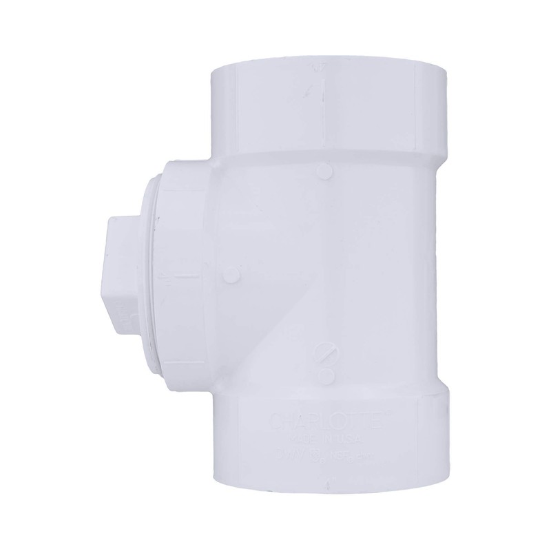 CHARLOTTE PIPE 4 DWV CLEANOUT TEE with Plug DWV (Drain,