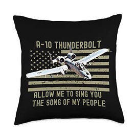 Funny A10 Thunderbolt Warthog BRRRRRT Throw Pillow