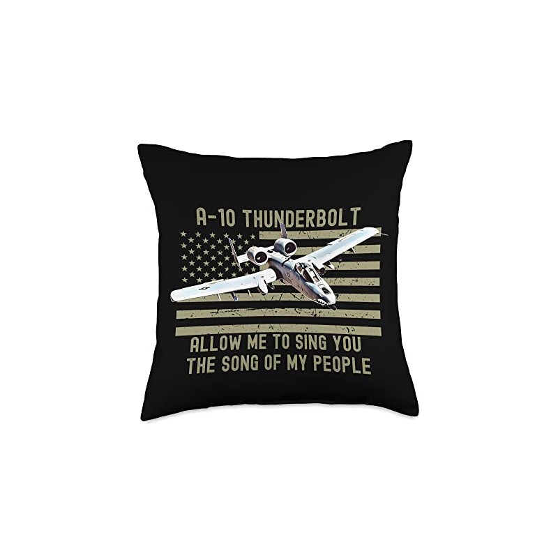 Funny A10 Thunderbolt Warthog BRRRRRT Throw Pillow