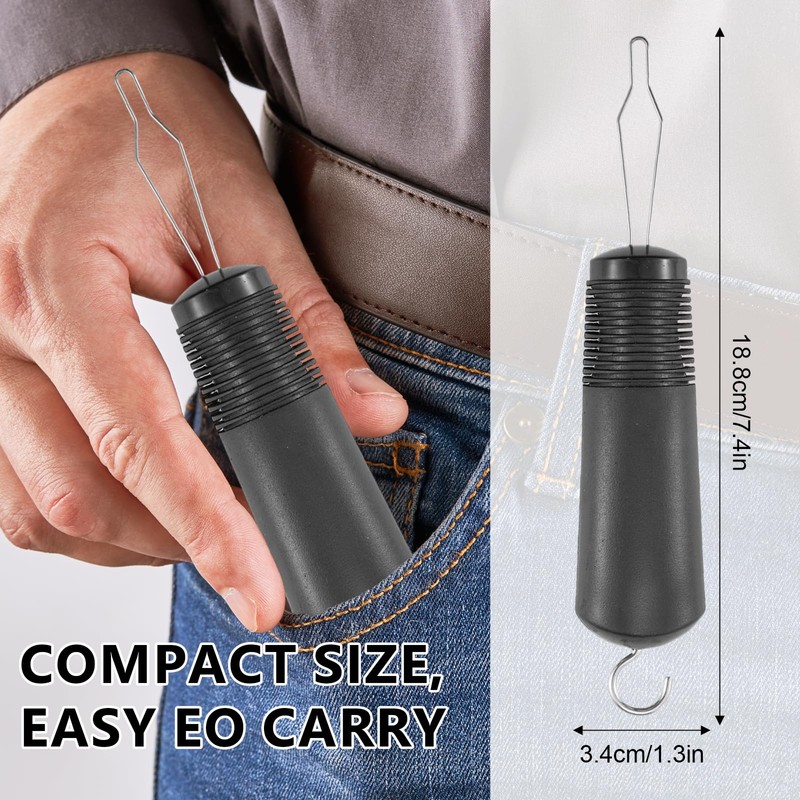 Button Hook, 2 Pcs Button Fastener Aid with 2 U-Shaped