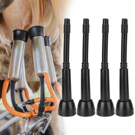 4Pcs Silicone Liners Tool, Soft Black Milking Machine Lining Replacement Rubber Teat Cup Liners for Livestock Breeding Industry Cow Milking Machine Simply Installation Accessories