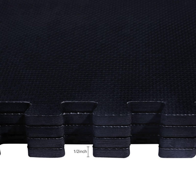 BalanceFrom Puzzle Exercise Mat – 6-Pc Interlocking Foam Tiles –