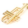 Sunrise Sound House Miniature Musical Instrument Trumpet 1/4 Gold