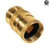 Bzcovac Heavy Duty Brass Hose Quick Disconnect Set for Dramm,