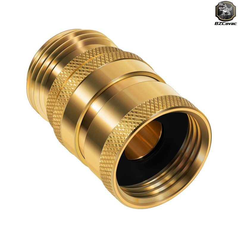 Bzcovac Heavy Duty Brass Hose Quick Disconnect Set for Dramm,