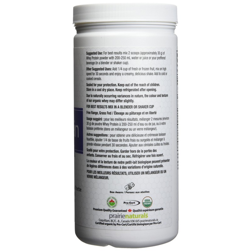 Prairie Naturals Organic Whey Protein, Natural, 300g