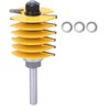 Box Joint Jig Finger Joint Router Bit-1/3 Inch/8mm Shank Glue
