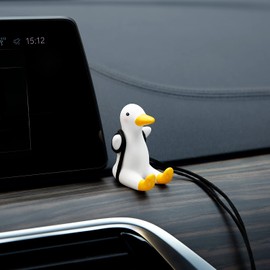 YGMONER YGMONER Super Cute Swinging Duck Car Mirror Hanging Ornament Car Interior Accessories (Duck), right