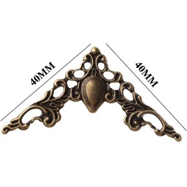 30Pcs Antique Bronze Edge Corner Decorative Protectors, Scrapbooking Albums Embellishment Photo Frame Jewelry Box Decorative Corner