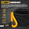 BUNKER INDUST 1.25"×20ft Kinetic Recovery Rope with 2 Soft Shackle