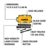 DEWALT Impact Socket Set with Ratchet, Metric/SAE, 1/2" Drive, 23-Piece