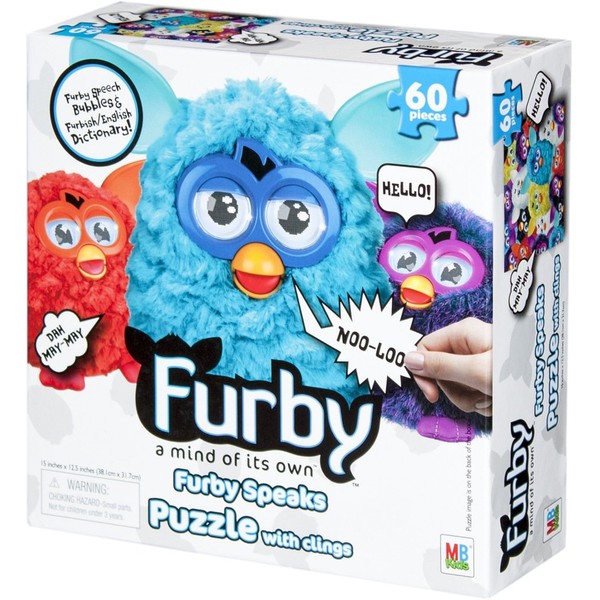 Furby Speaks 60 Piece Puzzle with Speech Bubble Clings