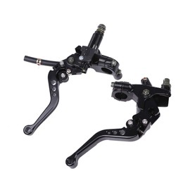 Separate Master Cylinder Brake Clutch Holder Lever Set General Purpose CBR PCX NSR NINJA Monkey etc. (Black)