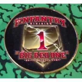 Army 1st Infantry Big Red One Military Challenge Art Coin