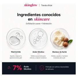 2 Pack Crema Corporal Aclarante Antimanchas Ácido Glicólico