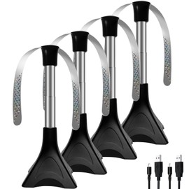 PTHTECHUS Repelente Moscas, Ventilador Repelente Moscas Escritorio, matamoscas con Cuchillas holográficas, Elimina Insectos, Mosquitos, para Interiore