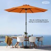 Tempera 9ft Patio Market Outdoor Table Umbrella with Auto Tilt