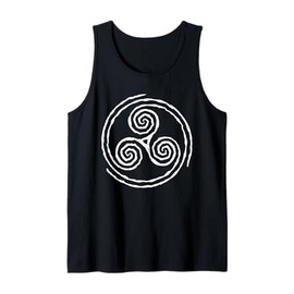 Triskelion or Triskele Celtic Symbol of Eternal Motion Tank Top