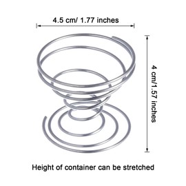 Shappy 6 Pieces Air Plant Holder Air Plant Live Holders Outdoor Stainless Steel Tillandsia Base Container Display Rack for Tropical Home Desktop Office Decoration Supplies, Silver