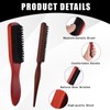 cobee 5 Pcs Slick Back Hair Brush Set, Bristle Hair
