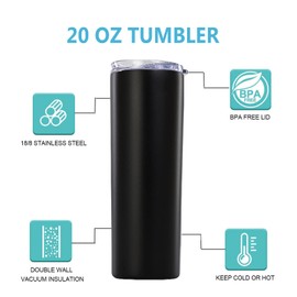 Mamihlap Hubby & Wifey Skinny Tumbler.Valentine’s Day Gifts.Anniversary Wedding Engagement Gifts.Gift for Couple Her Him Bridal Shower Husband Wife Newlywed Couple.(20oz Black&White)