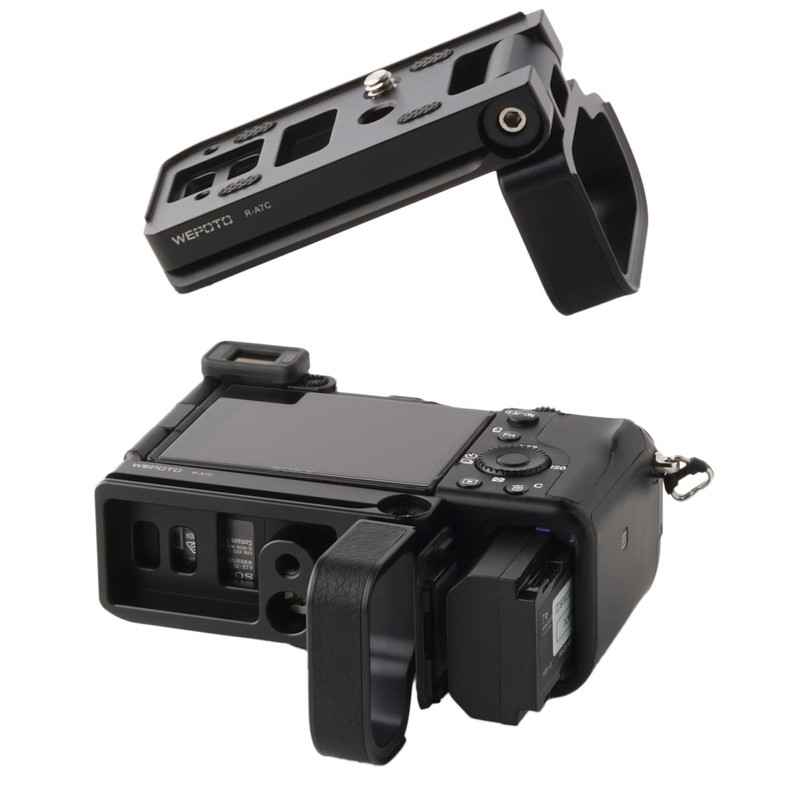 WEPOTO Hand Grip Metal R-A7C for Sony Alpha 7C A7C