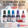 Sello Automático Empresarial, 1.4 x 3.8 cm, Frases Comerciales, Tinta