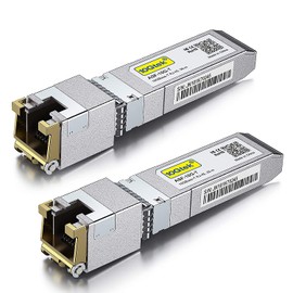 [Pack of 2] 10Gtek® for Intel 10G SFP+ to RJ45 Module, 10GBase-T Copper Transceiver, up to 30 Meters
