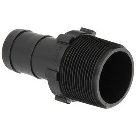 Banjo HB150-100 Polypropylene Hose Fitting, Adapter, 1-1/2" NPT Male x 1" Barbed