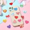 UR URLIFEHALL 50 Pcs 25 Styles PVC Plastic Cabochons Heart