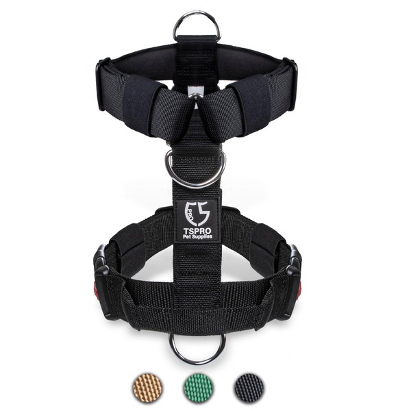 TSPRO Dog Harness with Handle Tactical Dog Vest Harness with