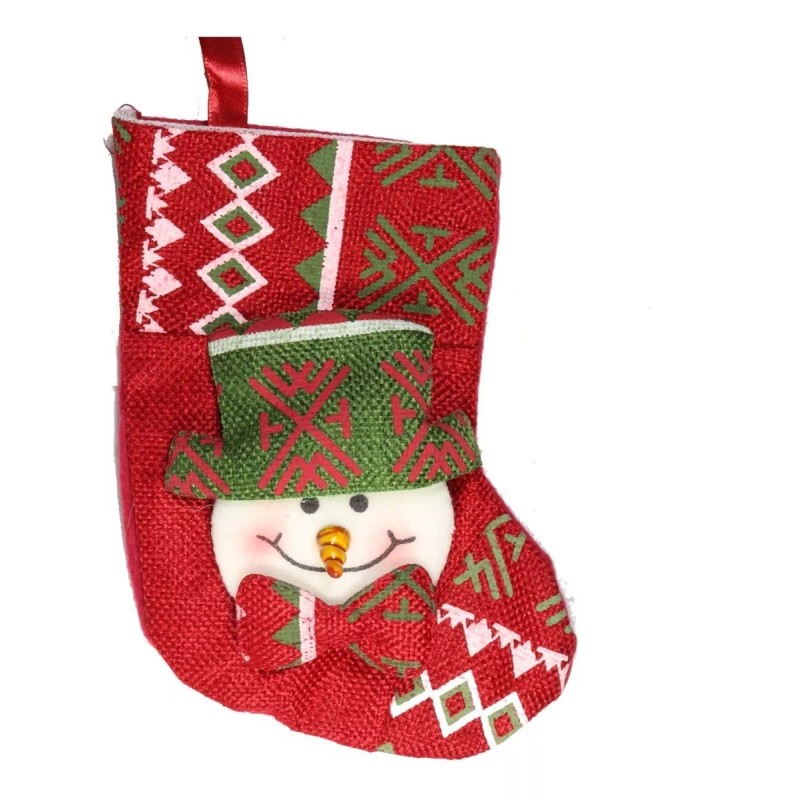 Vaga 12 Botas Navideñas Colgante Decoración Navidad 16cm