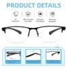 Caeyer 3 Pack Bifocal Reading Glasses Men Blue Light Blocking