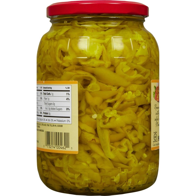 Mezzetta Golden Greek Deli Sliced Pepperoncini 32.0 oz (Pack of