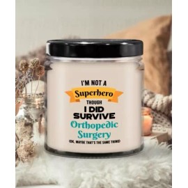 SpreadPassion Orthopedic Surgery Survivor Candle - Soy Wax Candle - Hand Poured Novelty Candle