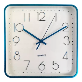 Rm Regalomex Reloj Cuadrado De Pared Plástico Innovador 30 Centímetros