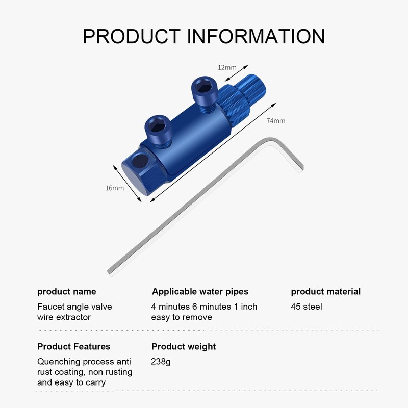 KSOPUERT Upgraded Adjustable Broken Bolt Extractor - Reverse Flute Stripped