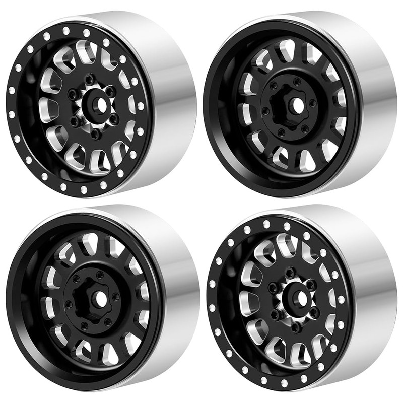 MORLORDY 1.3 Beadlock Wheels 4Pcs CNC Aluminium Beadlock Rims for